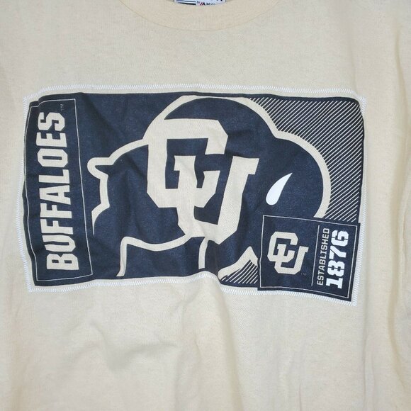 Section 101 By Majestic Buffaloes CU %100 Cotton T Shirt Established 1876 - Picture 3 of 6